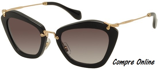 Óculos de sol Miu Miu Noir Original e com frete grátis. 